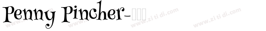 Penny Pincher字体转换